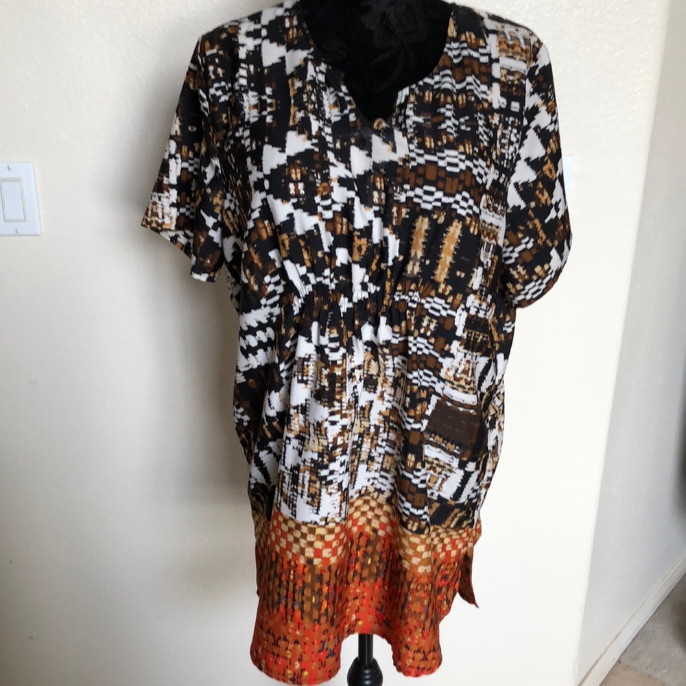 Women's V-Notch Neckline Tunic